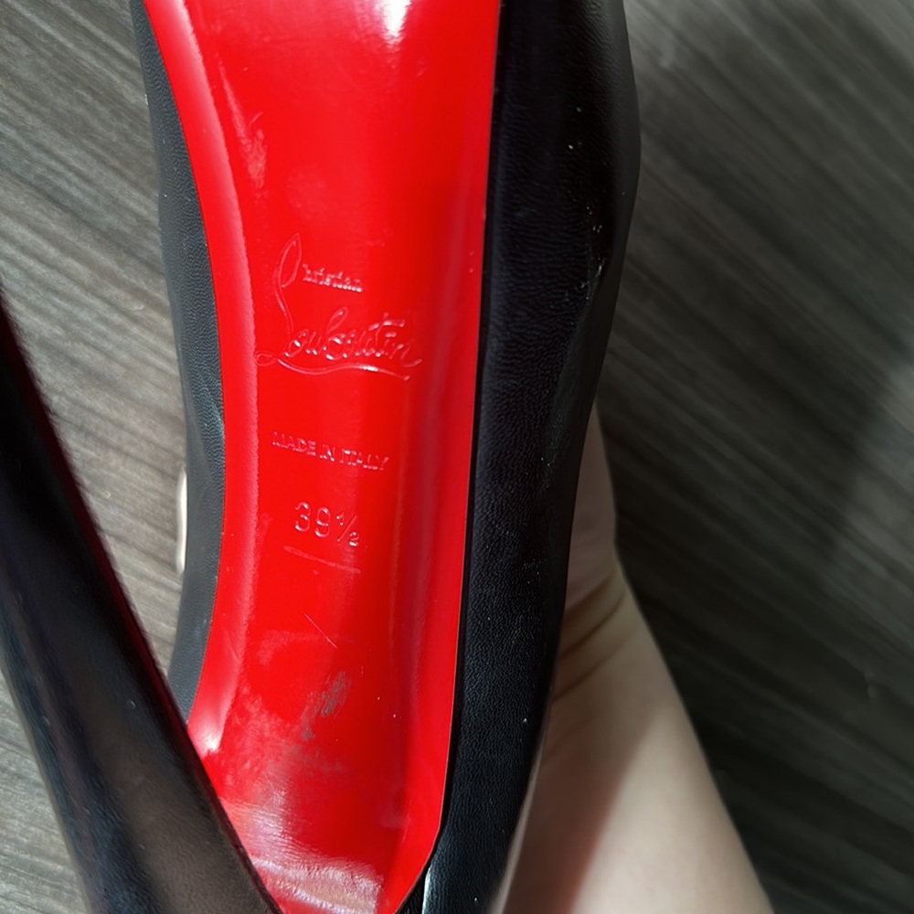 Christian Louboutin daffodile black pumps size 39.5 - Picture 6 of 9